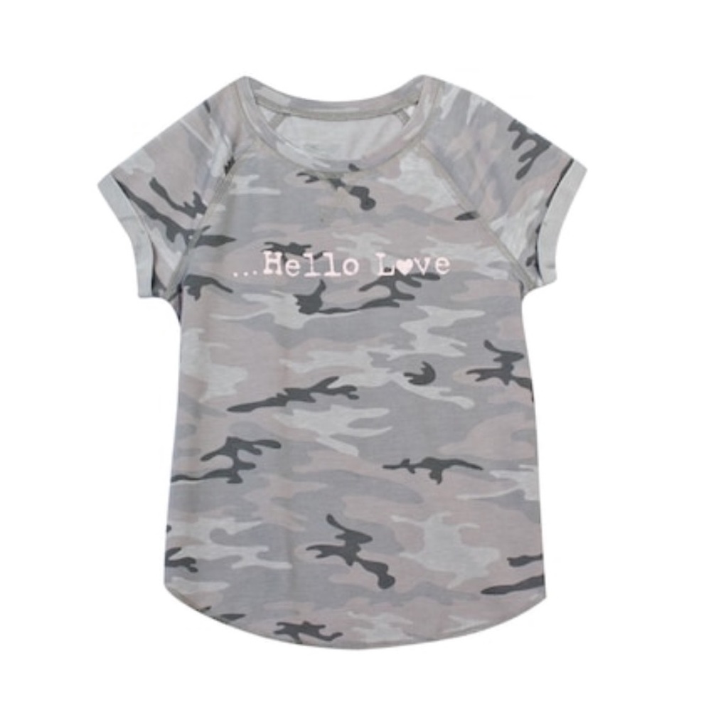 Girls Harper & Elliot roll cuff graphic tee NWT - Picture 1 of 2